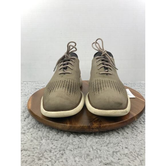 Cole Haan Mens 11.5M 2.ZeroGrand Gray Lined Laser Business Casual Daily Oxford main image 11